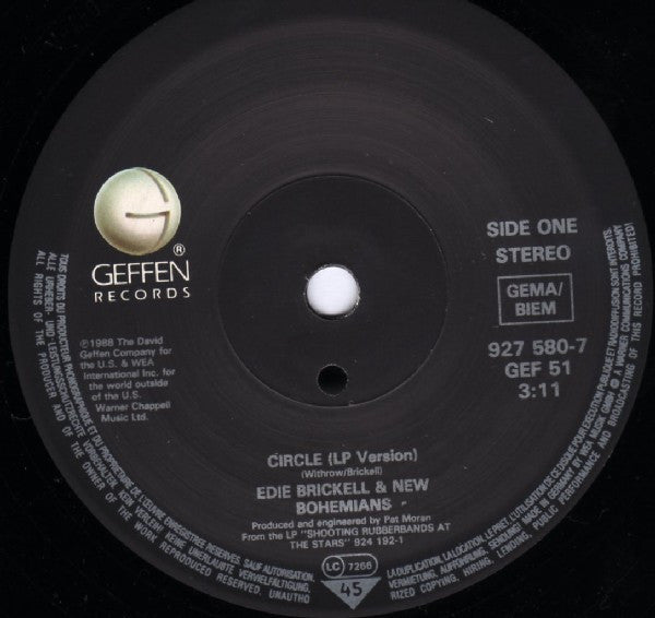 Edie Brickell & New Bohemians : Circle (7", Single, Sma)