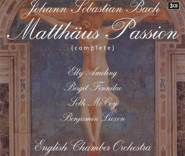 Johann Sebastian Bach, English Chamber Orchestra, Elly Ameling, Birgit Finnilä, Seth McCoy, Benjamin Luxon : Matthäus Passion (Complete) (3xCD, Album, RE)