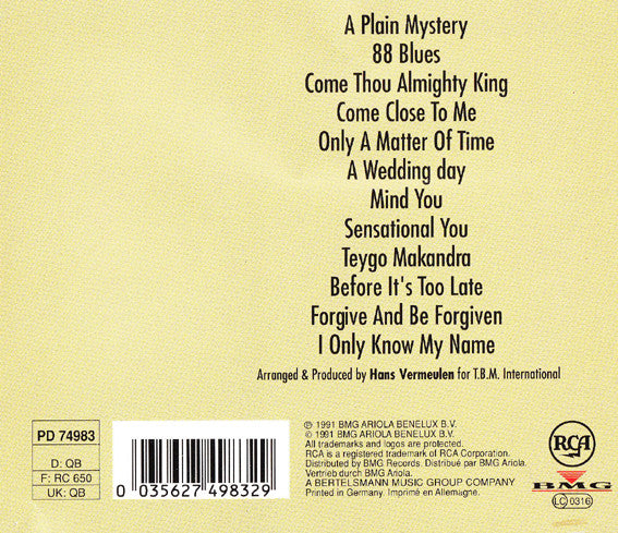 Hans Vermeulen : Accompanied By (CD, Album)