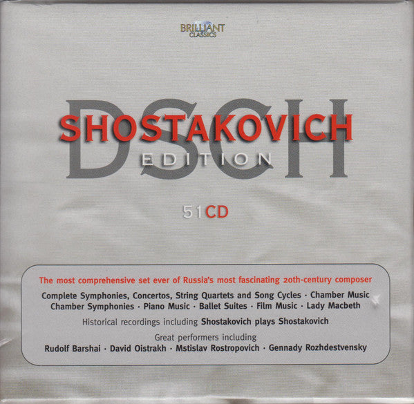 Dmitri Shostakovich : Shostakovich Edition (Box, Comp + 51xCD, RE)