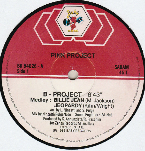 Pink Project : B-Project (12", Maxi)