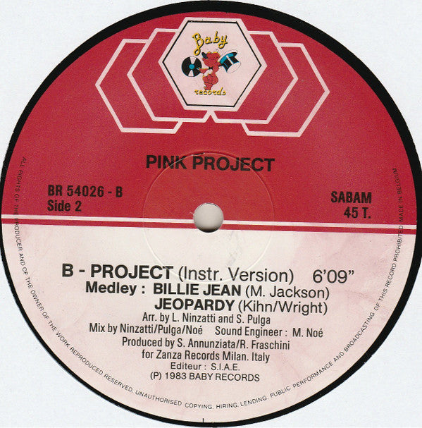 Pink Project : B-Project (12", Maxi)