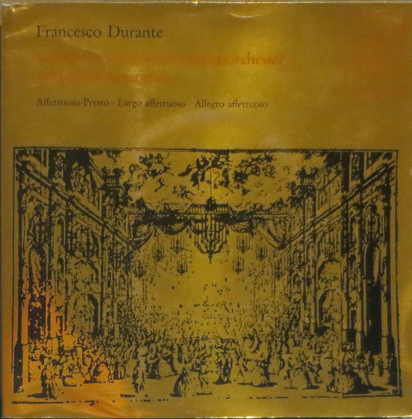 Francesco Durante, Collegium Aureum : Concerto G-moll Für Streichorchester Und Basso Continuo (7", Mono)
