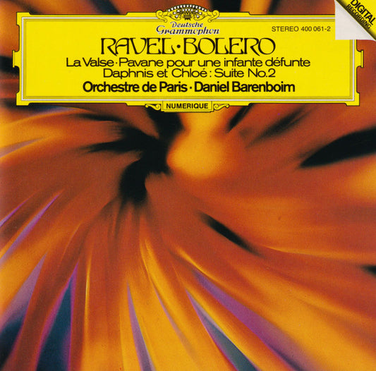 Maurice Ravel / Orchestre de Paris · Daniel Barenboim : Bolero • La Valse • Pavane Pour Une Infante Défunte • Daphnis Et Chloé: Suite No.2 (CD, Album, RE)