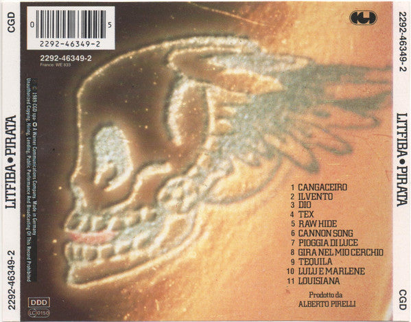 Litfiba : Pirata (CD, Album)