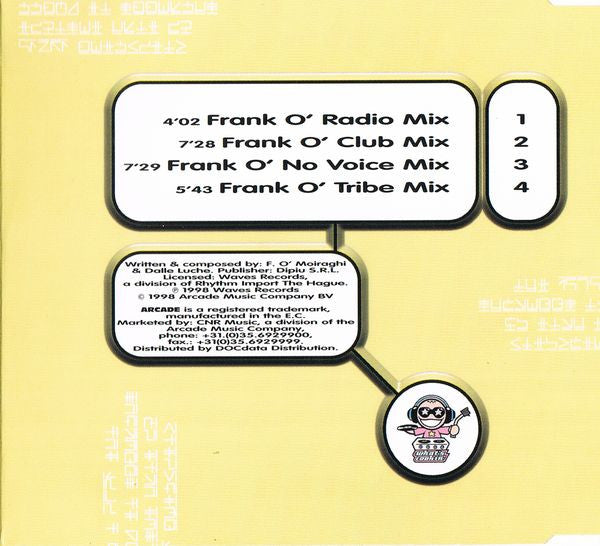 Frank 'O Moiraghi Featuring Amnesia (5) : Show Me (Spacer) (CD, Maxi)