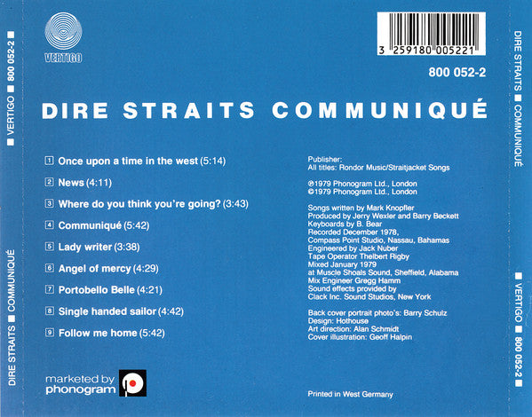 Dire Straits : Communiqué (CD, Album, RE, Red)