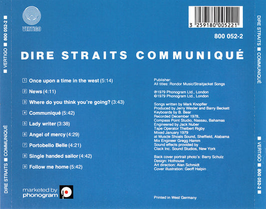 Dire Straits : Communiqué (CD, Album, RE, Red)