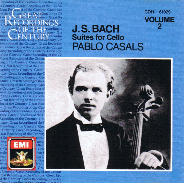 Johann Sebastian Bach / Pablo Casals : Suites For Cello - Volume 2 (CD, Comp, Mono, RM)