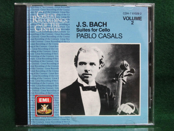 Johann Sebastian Bach / Pablo Casals : Suites For Cello - Volume 2 (CD, Comp, Mono, RM)