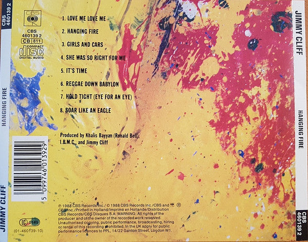 Jimmy Cliff : Hanging Fire (CD, Album)