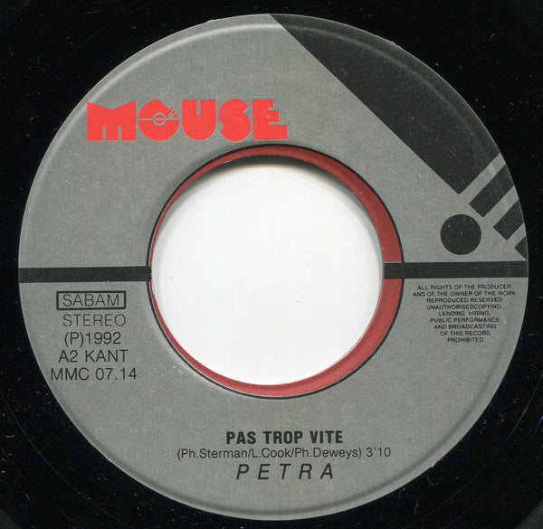 Petra (4) : Niets Voor Niets (7", Single)