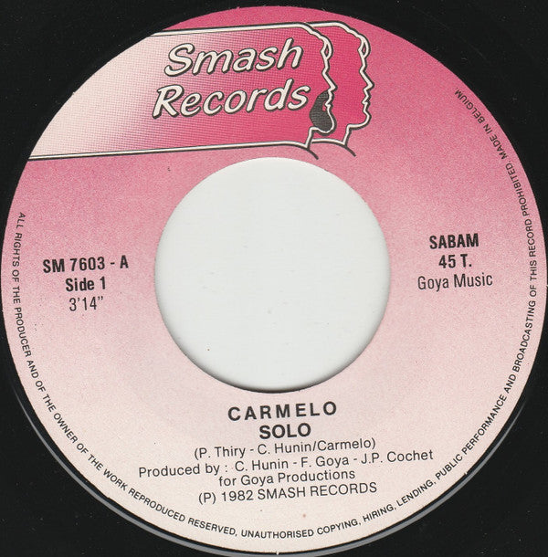 Carmelo (12) : Solo (7", Single)