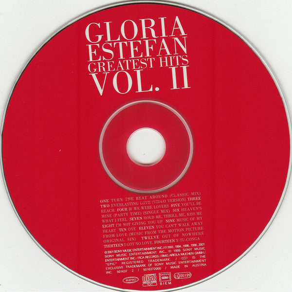 Gloria Estefan : Greatest Hits Vol. II (CD, Comp)