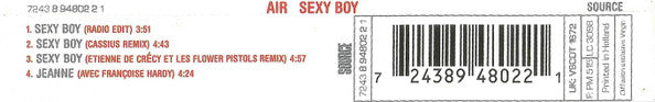 AIR : Sexy Boy (CD, Maxi)