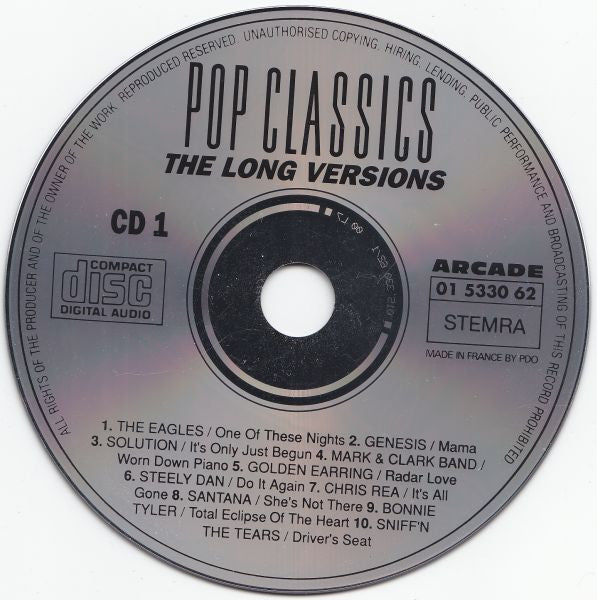 Various : Pop Classics - The Long Versions (2xCD, Comp)