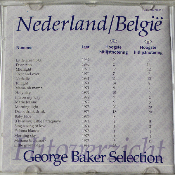 George Baker Selection : Hitstory (CD, Comp)