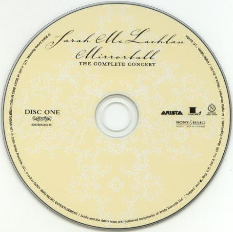 Sarah McLachlan : Mirrorball: The Complete Concert (2xCD, Album, RM)