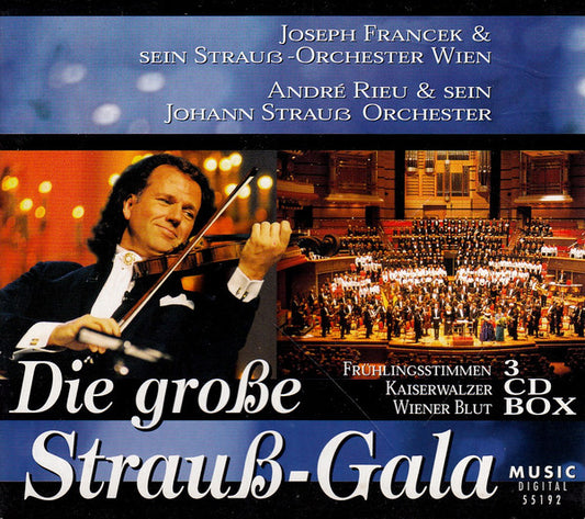 Joseph Francek & Sein The Vienna Strauss Orchestra, André Rieu & Sein Johann Strauß Orchestra : Die Große Strauß-Gala (3xCD, Comp + Box, Comp)