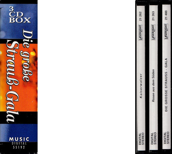 Joseph Francek & Sein The Vienna Strauss Orchestra, André Rieu & Sein Johann Strauß Orchestra : Die Große Strauß-Gala (3xCD, Comp + Box, Comp)