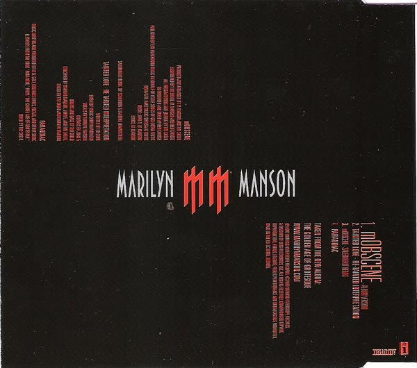 Marilyn Manson : mOBSCENE (CD, Maxi, Dis)