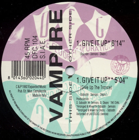 Vampire : Give It Up (12")