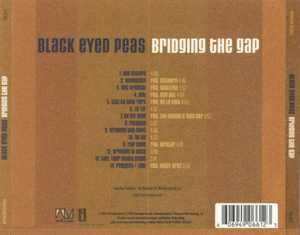 Black Eyed Peas : Bridging The Gap (CD, Album)