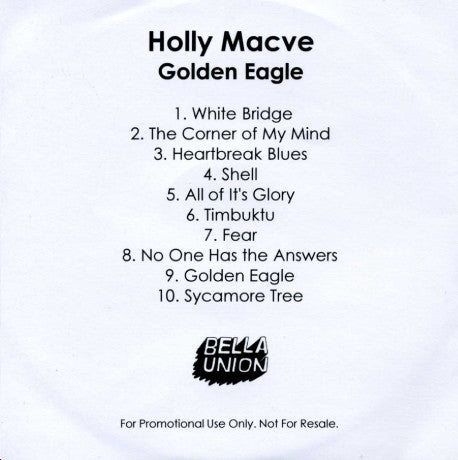 Holly Macve : Golden Eagle (CDr, Album, Promo)