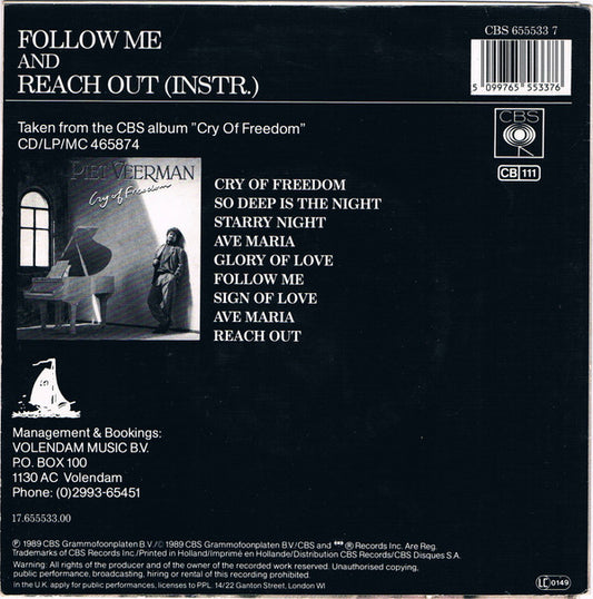 Piet Veerman : Follow Me (7", Single)
