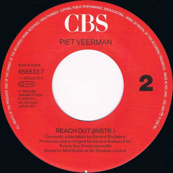 Piet Veerman : Follow Me (7", Single)