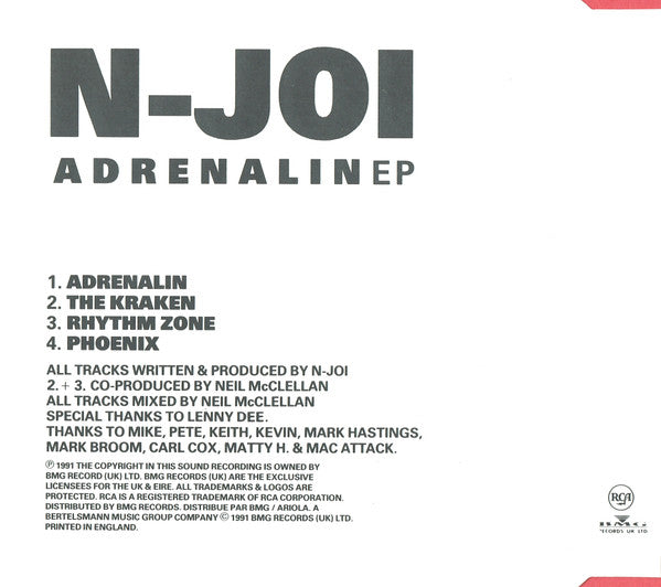 N-Joi : Adrenalin EP (CD, EP)