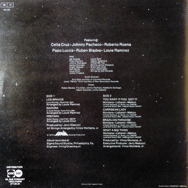 Fania All Stars : Cross Over (LP, Album)