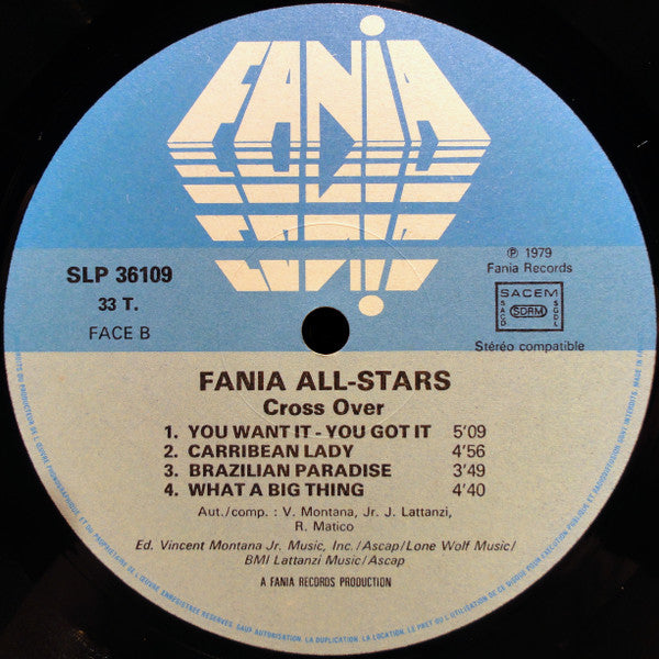 Fania All Stars : Cross Over (LP, Album)