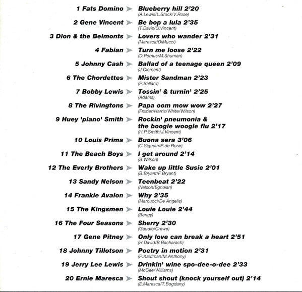 Various : Chart Breaker - Greatest Hits Of The 50's And 60's (10xCD, Comp, Sli)