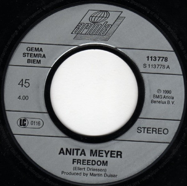 Anita Meyer : Freedom (7", Single)