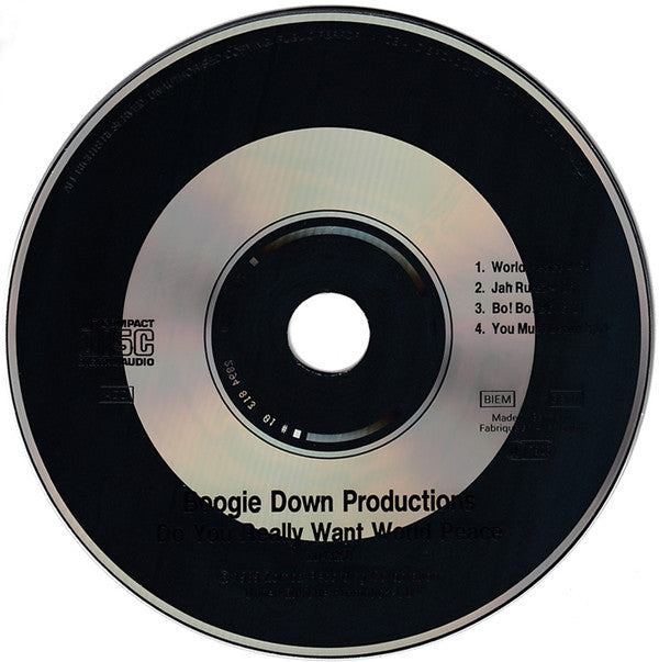 Boogie Down Productions : Do You Really Want World Peace (CD, Maxi, Promo)