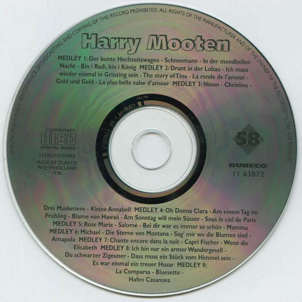 Harry Mooten : Harry Mooten (CD, Album, RE)