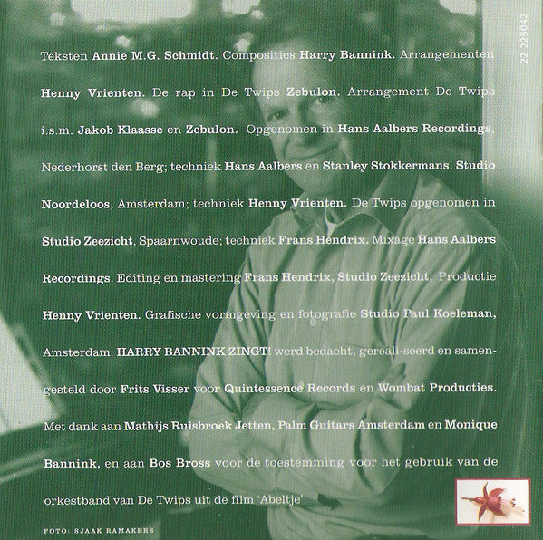 Harry Bannink : Harry Bannink Zingt! (CD, Album, RE)