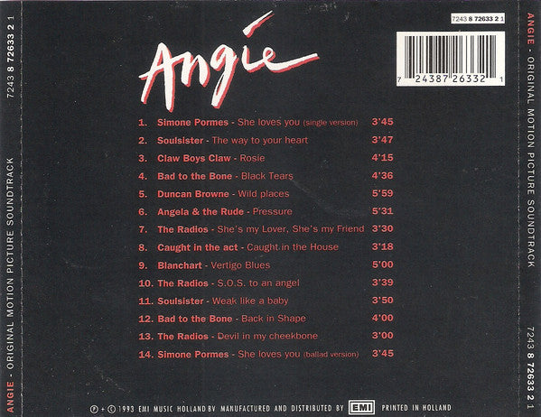 Various : Angie - Original Motion Picture Soundtrack (CD, Album)