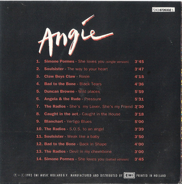 Various : Angie - Original Motion Picture Soundtrack (CD, Album)