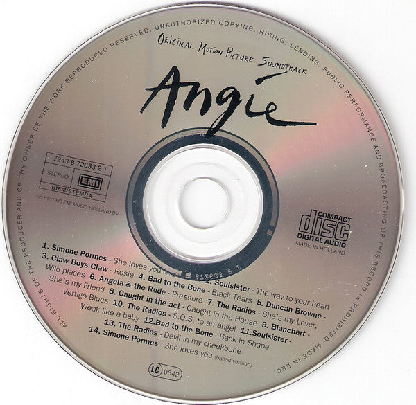 Various : Angie - Original Motion Picture Soundtrack (CD, Album)