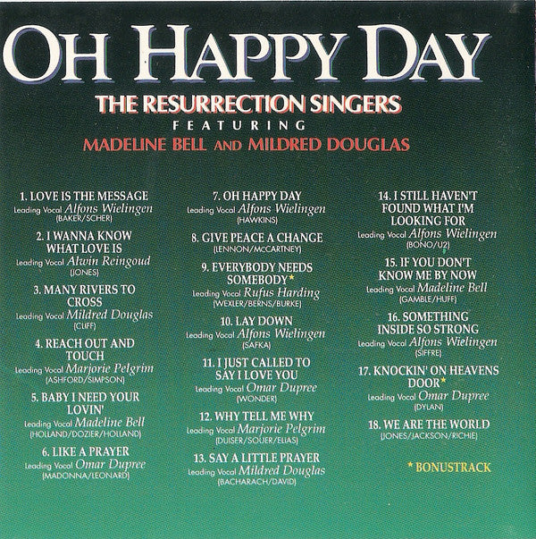 The Resurrection Singers : Oh Happy Day (CD, Album)
