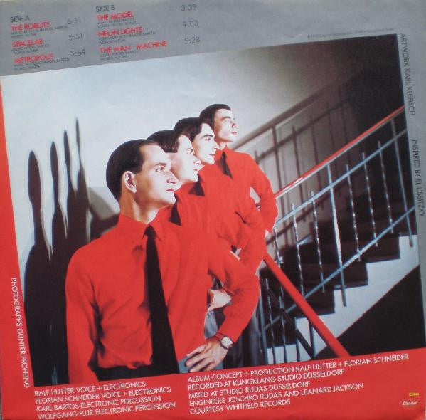 Kraftwerk : The Man • Machine (LP, Album, RE)