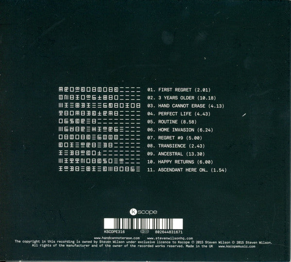 Steven Wilson : Hand. Cannot. Erase. (CD, Album)
