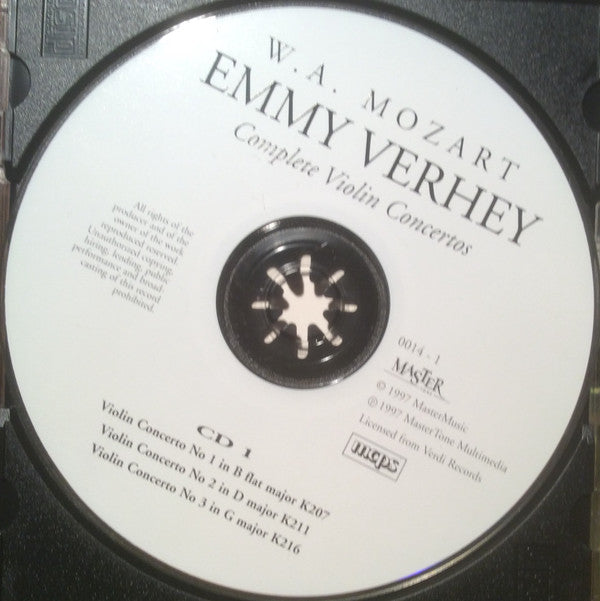 Emmy Verhey, Concertgebouw Chamber Orchestra, Eduardo Marturet : Complete Violin Concertos - W.A. Mozart (2xCD, Album)