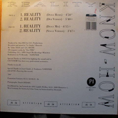 Know-How : Reality (12")