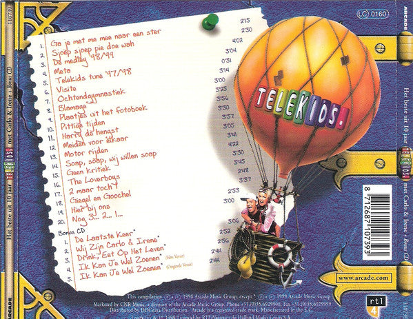 Carlo & Irene : Het Beste Uit 10 Jaar Telekids Met Carlo & Irene (2xCD, Comp)