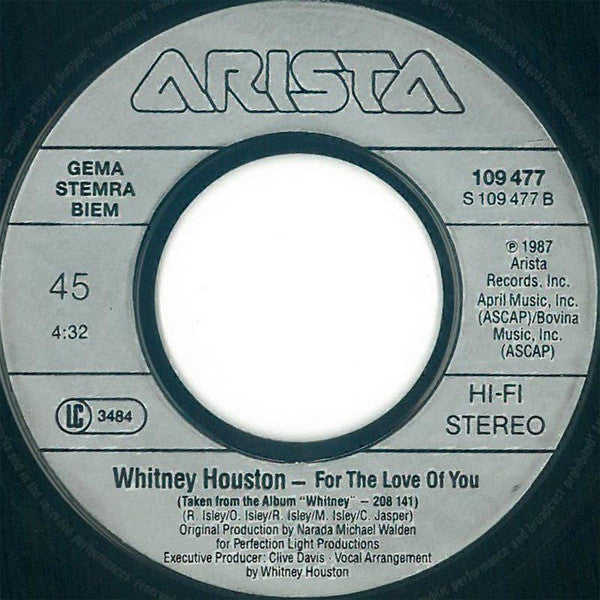 Whitney Houston : So Emotional (7", Single)