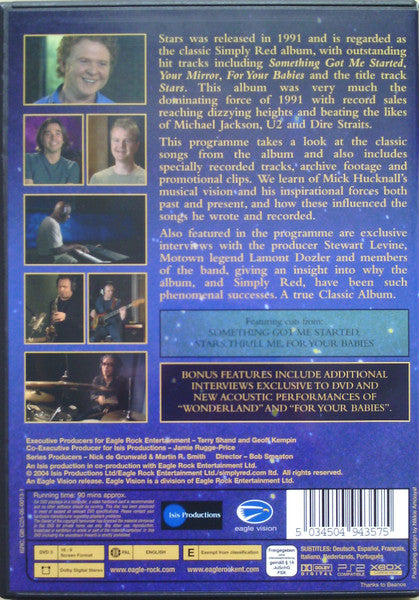 Simply Red : Stars (The Definitive Authorised Story Of The Album) (DVD-V, PAL)
