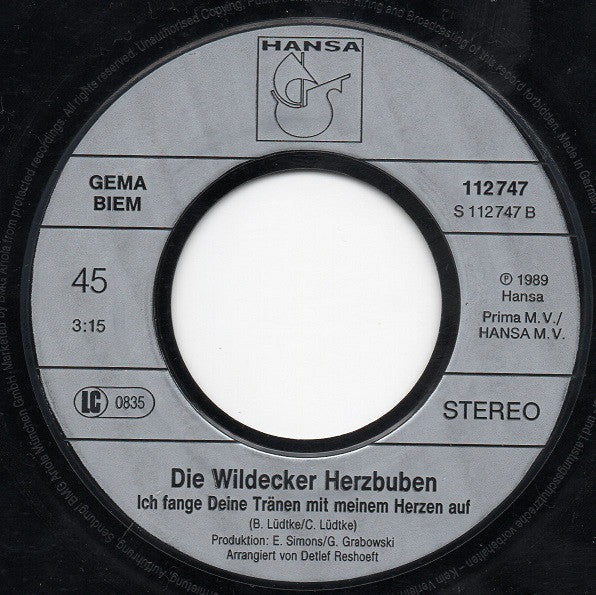 Die Wildecker Herzbuben : Herzilein (7", Single)
